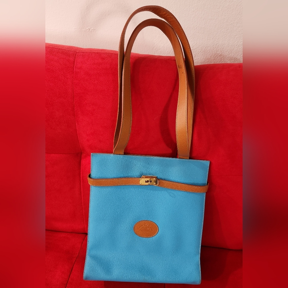 Vintage and Rare Comptoire Sud de Pacifique Blue Purse